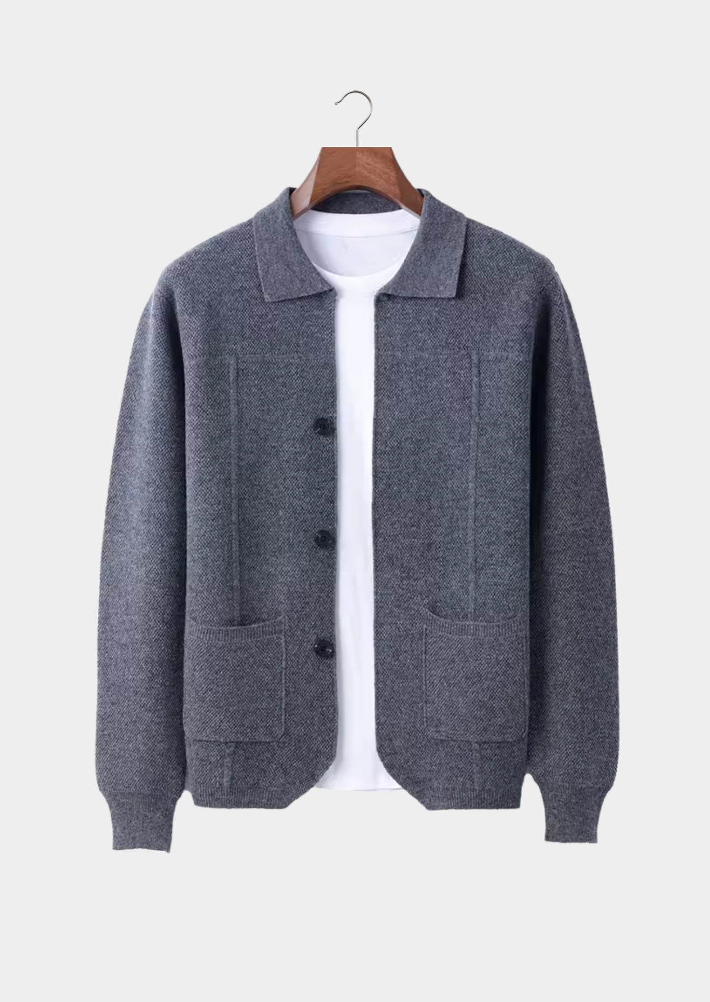 CASHMERE BUTTON OVERSHIRT