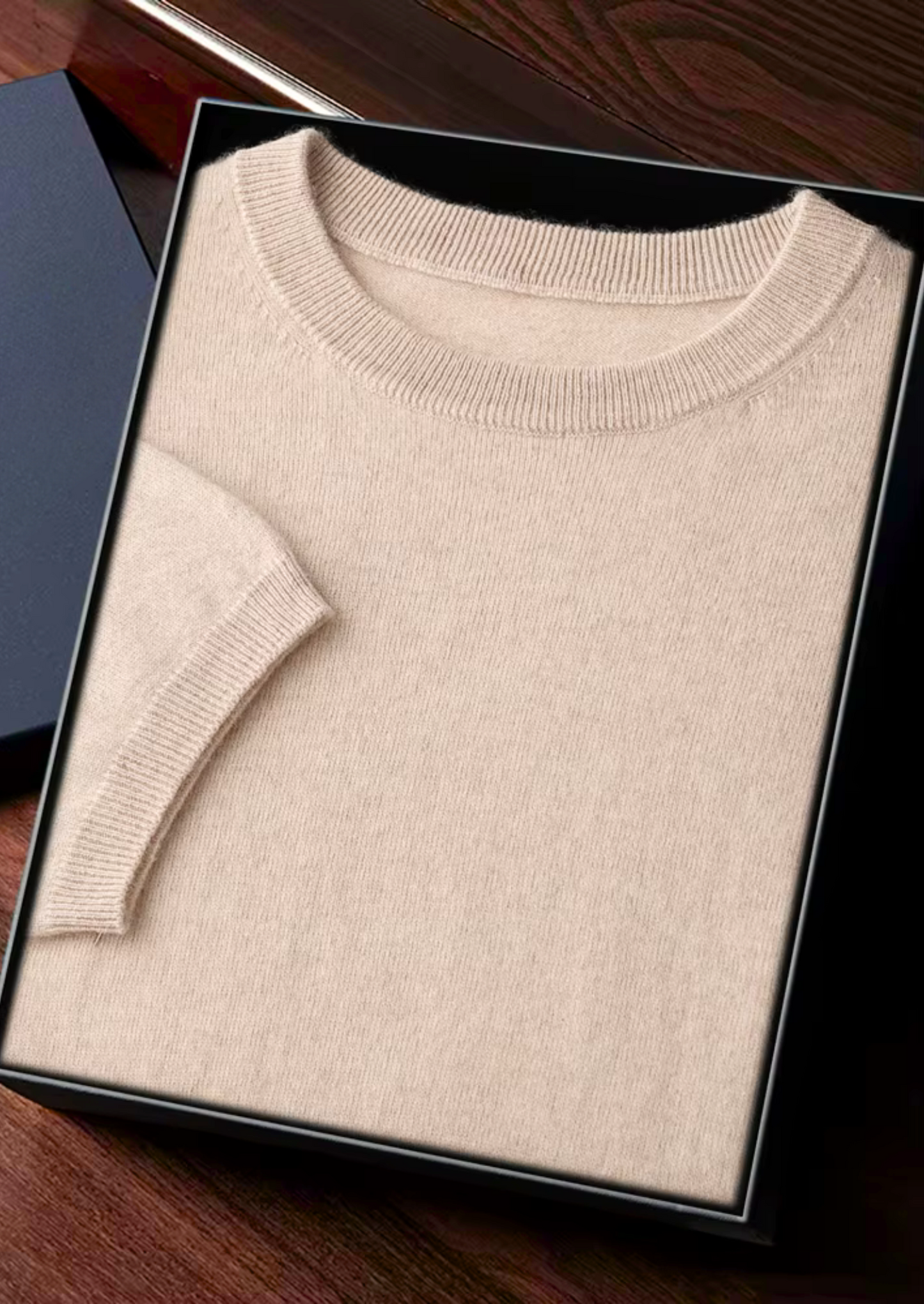 CASHMERE CLASSIC CREWNECK T-SHIRT