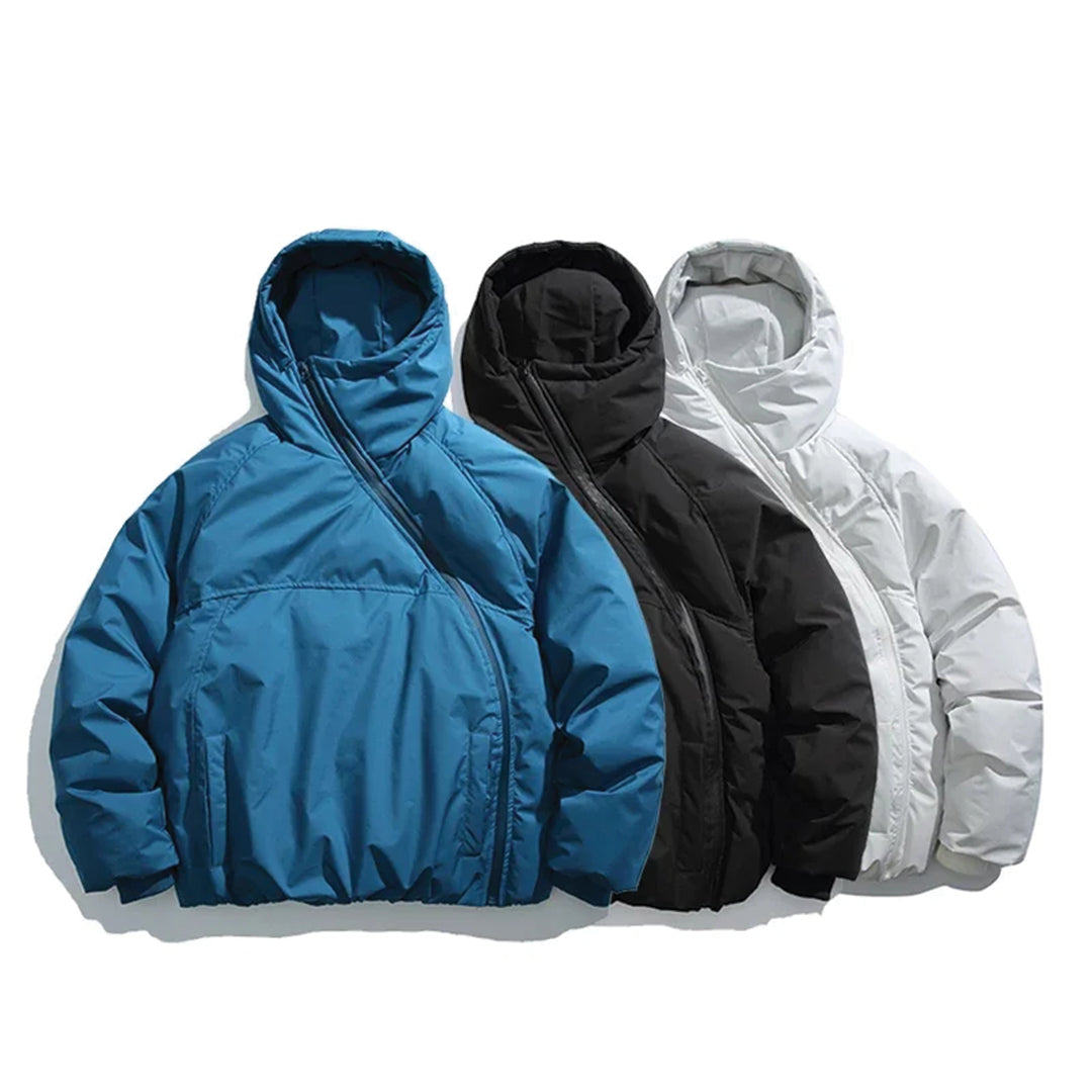 ASYMMETRIC PUFFER COAT