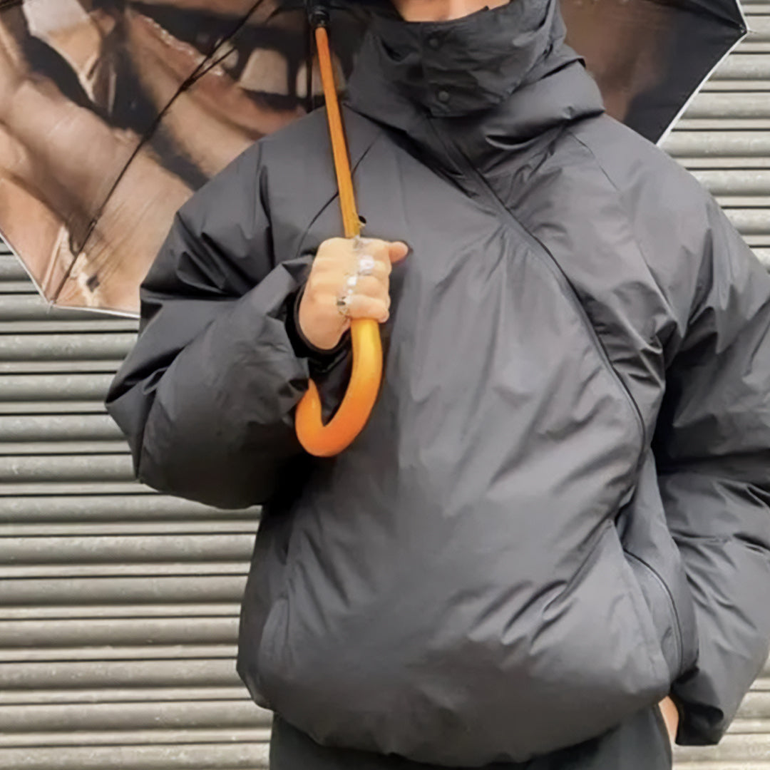 ASYMMETRIC PUFFER COAT