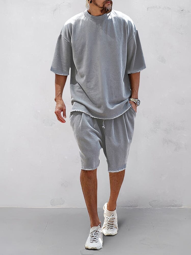 Loose Fit Solid Sports Set