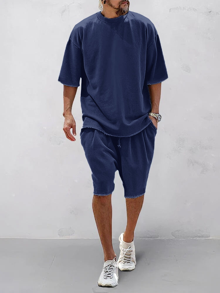 Loose Fit Solid Sports Set