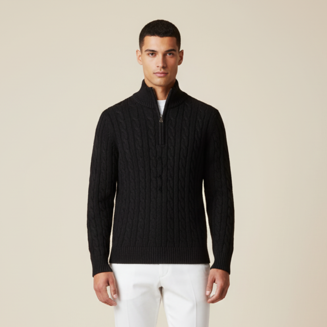 CONSTANCE - HALF ZIP SWEATER