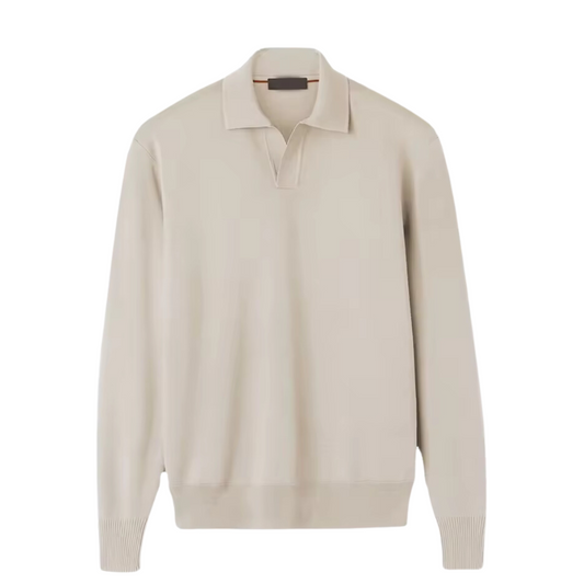 LONG SLEEVE POLO KNITTED