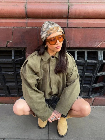 SUEDE EDGE BOMBER JACKET