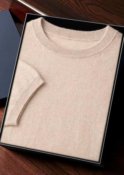 CASHMERE CLASSIC CREWNECK T-SHIRT