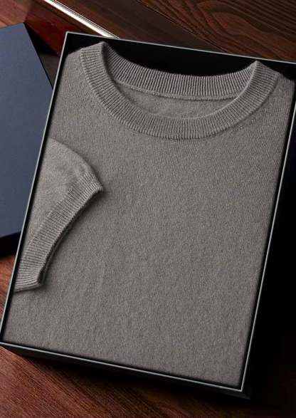 CASHMERE CLASSIC CREWNECK T-SHIRT