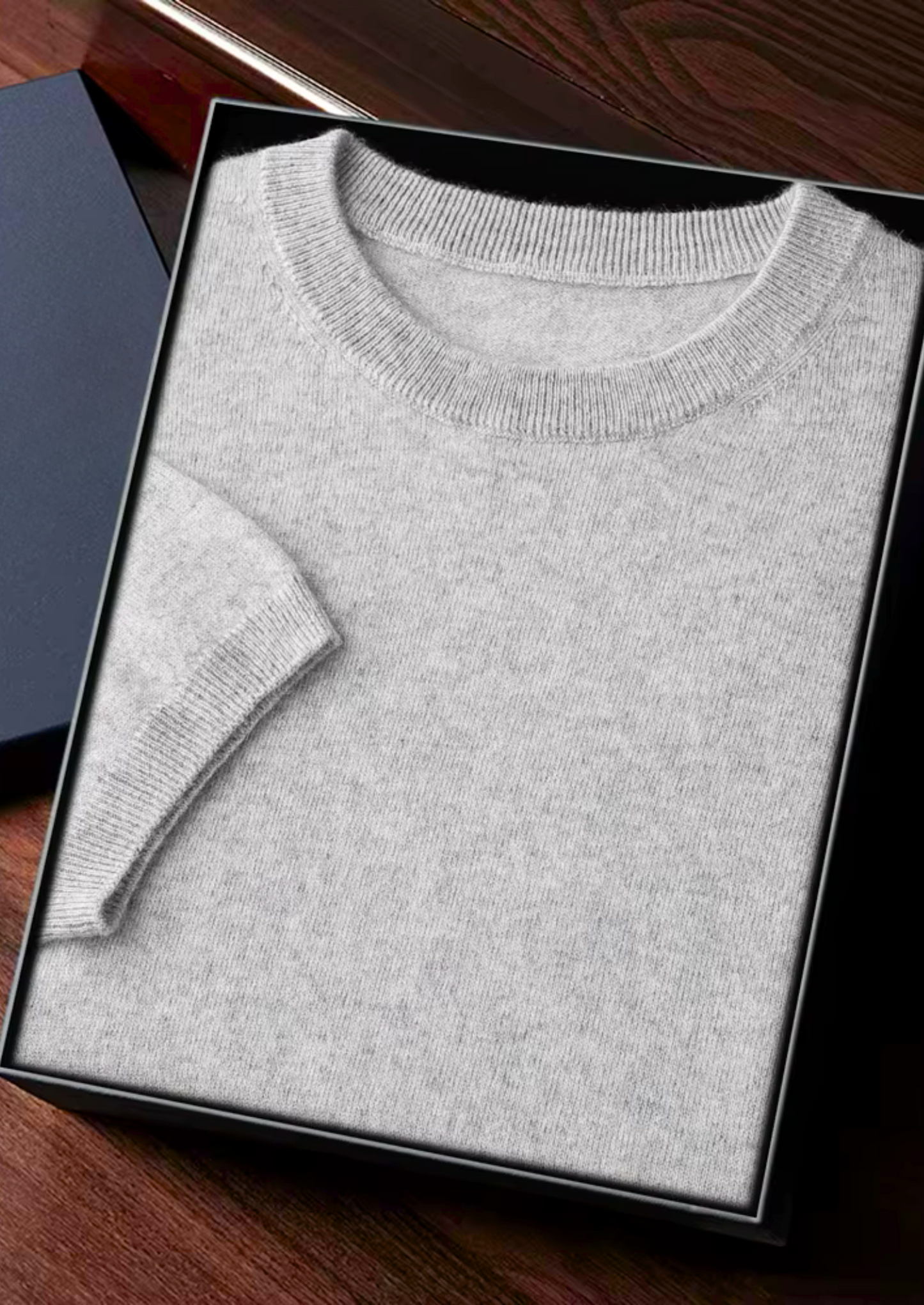 CASHMERE CLASSIC CREWNECK T-SHIRT
