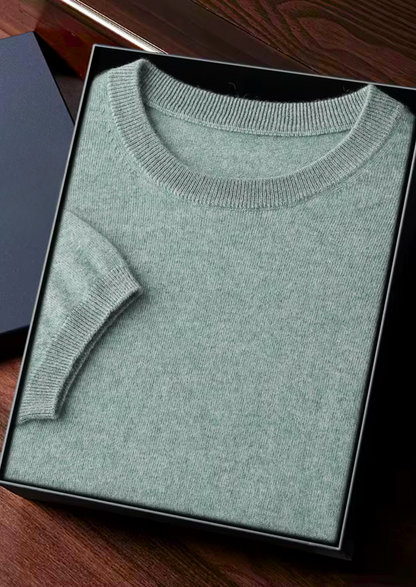 CASHMERE CLASSIC CREWNECK T-SHIRT