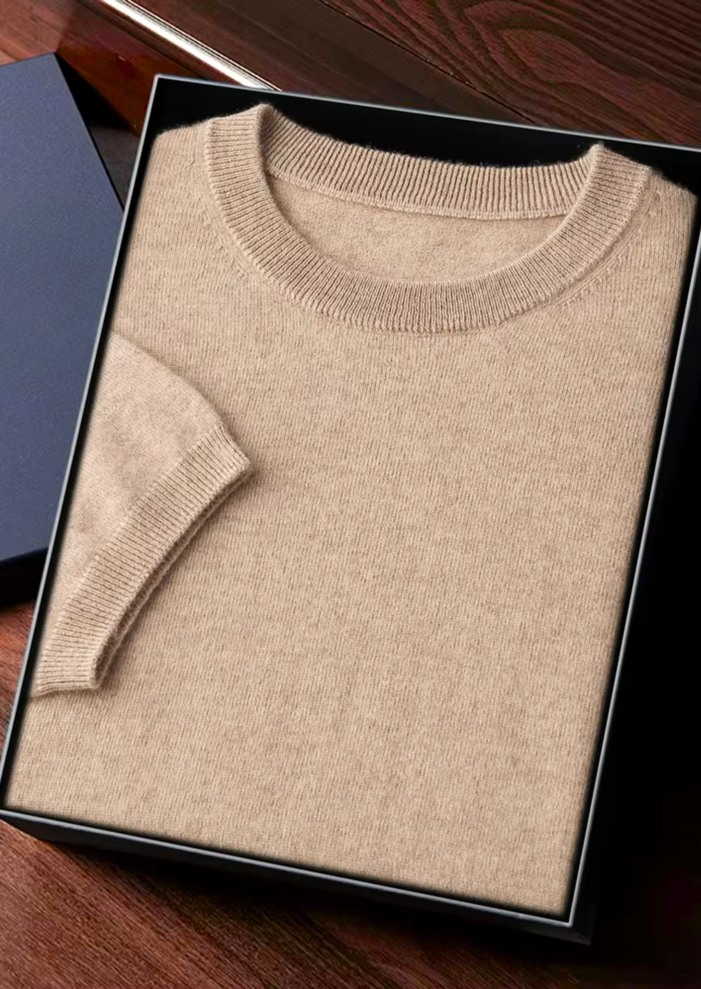 CASHMERE CLASSIC CREWNECK T-SHIRT
