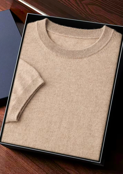 CASHMERE CLASSIC CREWNECK T-SHIRT