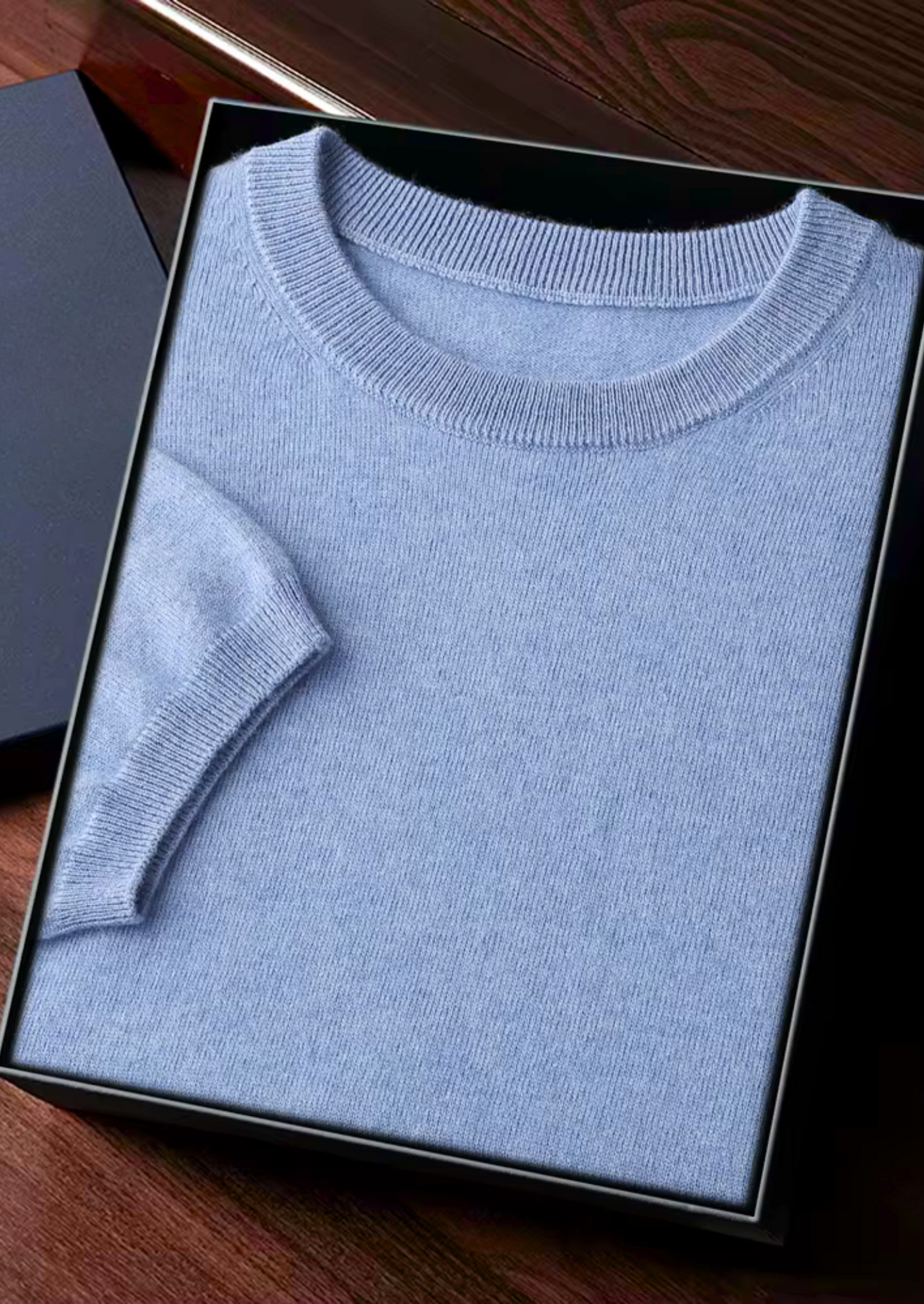 CASHMERE CLASSIC CREWNECK T-SHIRT