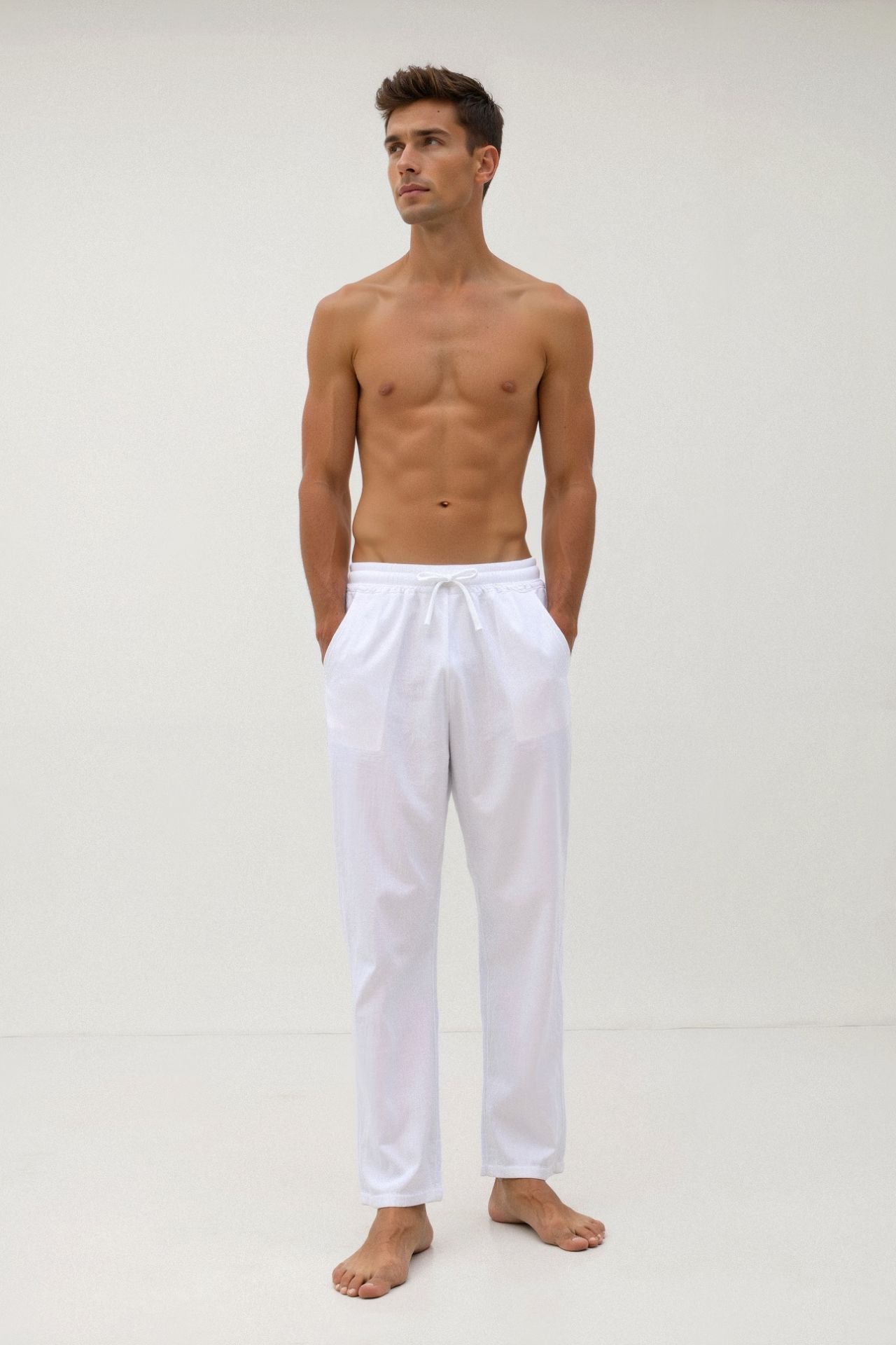 COTTON DRAWSTRING PANTS