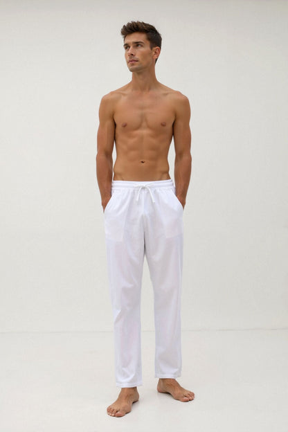 COTTON DRAWSTRING PANTS