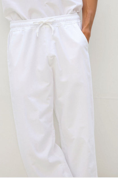 COTTON DRAWSTRING PANTS