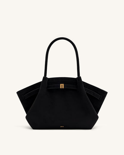 HANA MEDIUM FAUX SUEDE TOTE BAG