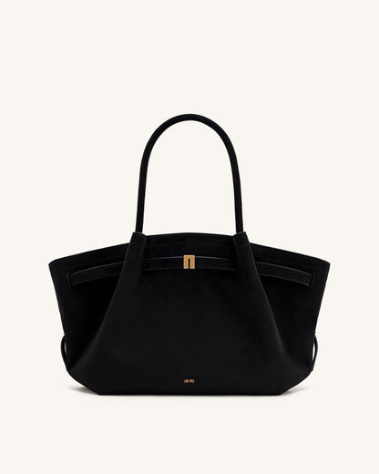 HANA MEDIUM FAUX SUEDE TOTE BAG