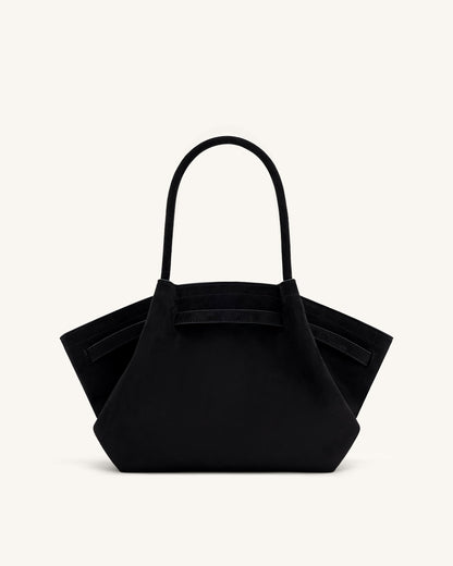 HANA MEDIUM FAUX SUEDE TOTE BAG