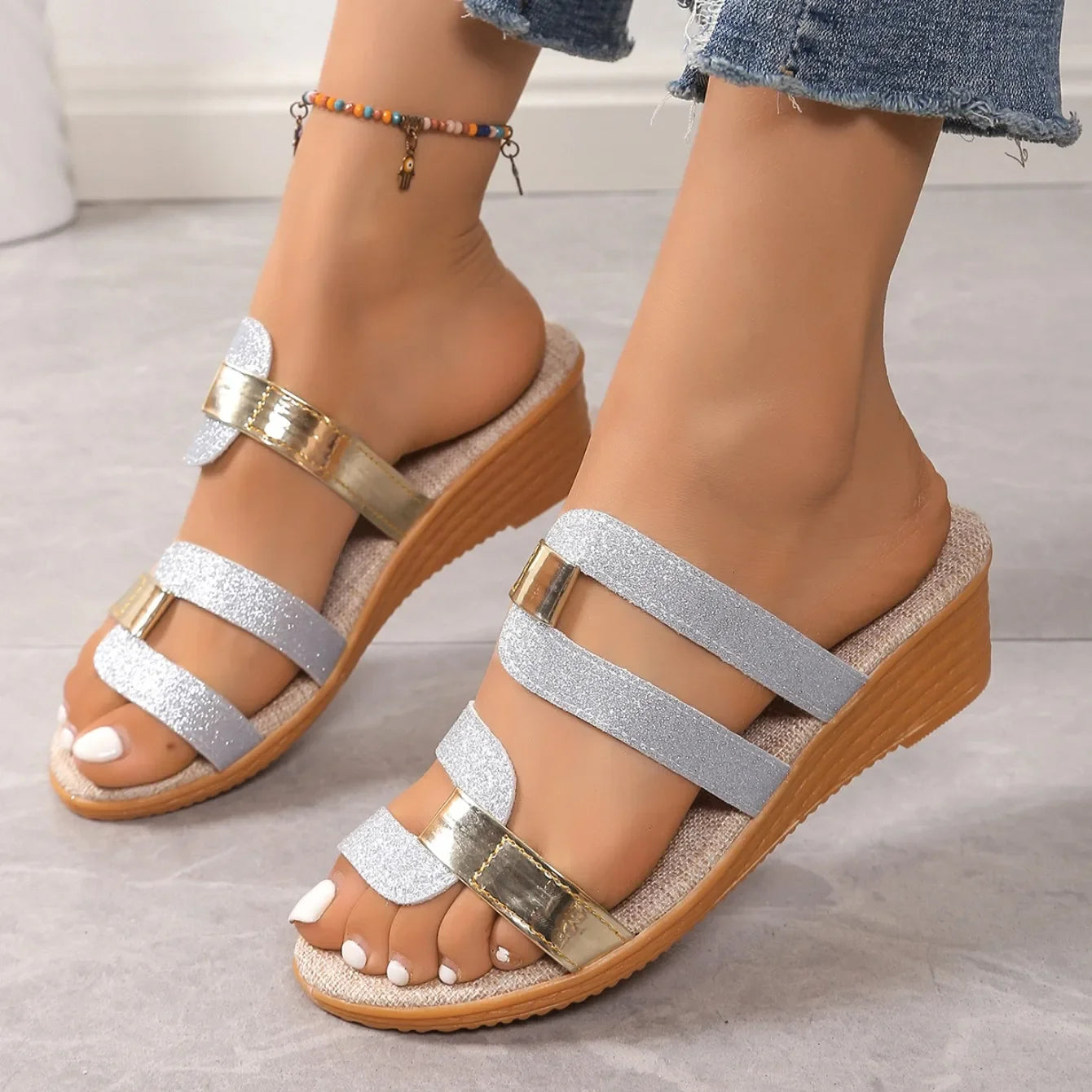 Braided Solana Sliders