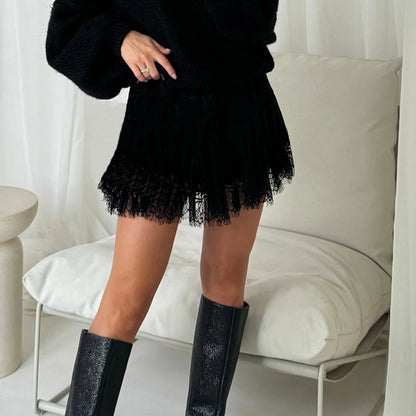Fold Mini Skirt