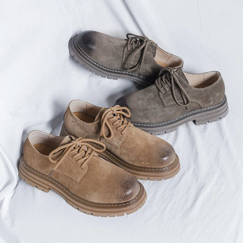 PORTER SUEDE ROUND TOE SHOES