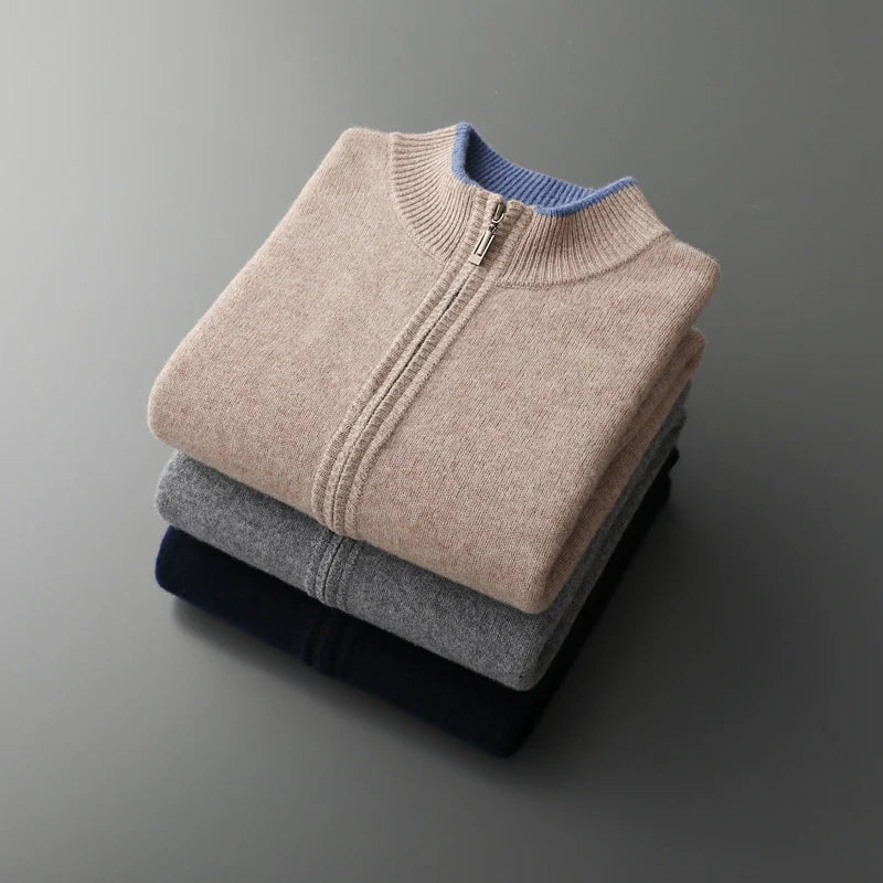 RIKU CASHMERE ZIP JACKET