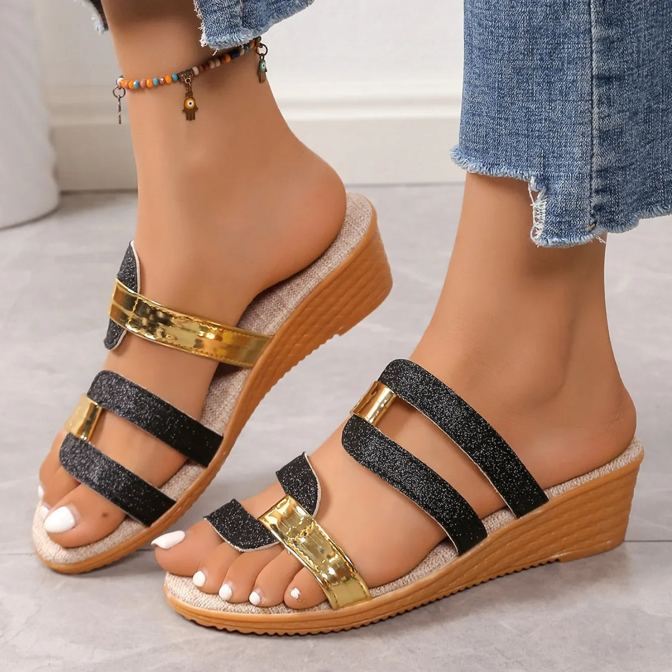 Braided Solana Sliders