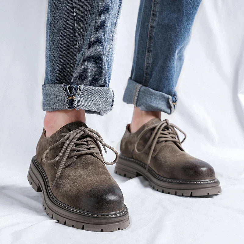 PORTER SUEDE ROUND TOE SHOES