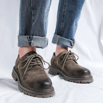 PORTER SUEDE ROUND TOE SHOES