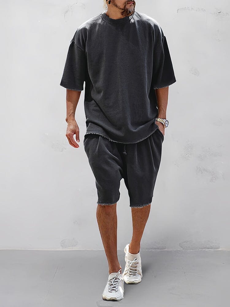 Loose Fit Solid Sports Set