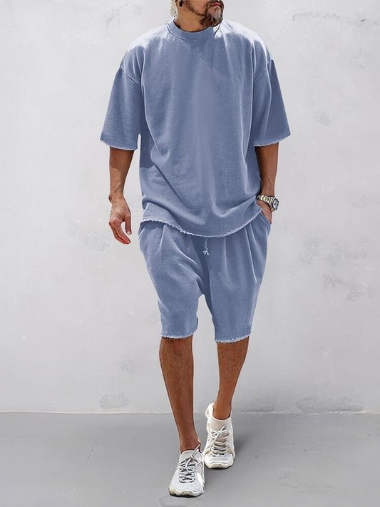 Loose Fit Solid Sports Set