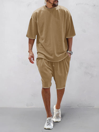 Loose Fit Solid Sports Set
