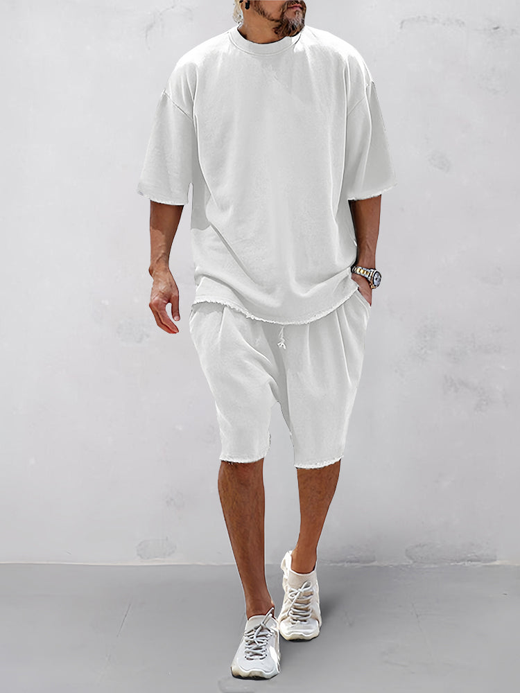 Loose Fit Solid Sports Set