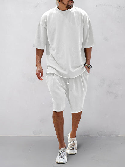 Loose Fit Solid Sports Set