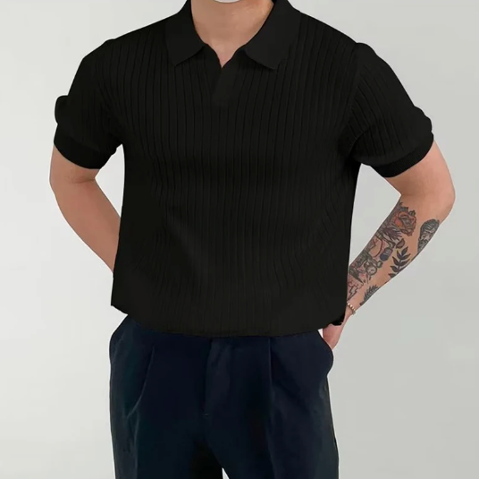 PISA - RIBBED COTTON POLO