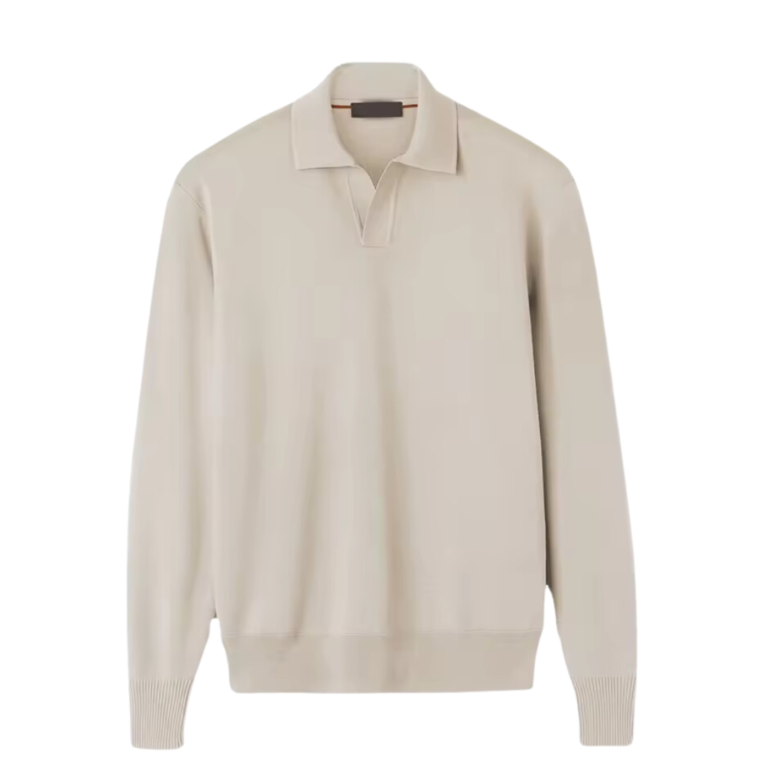 LONG SLEEVE POLO KNITTED
