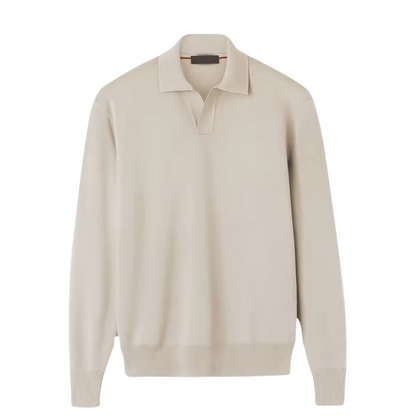 LONG SLEEVE POLO KNITTED